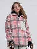 Unisex 2021 Winter Plaid Single And Double Board Warm Ski Jacket