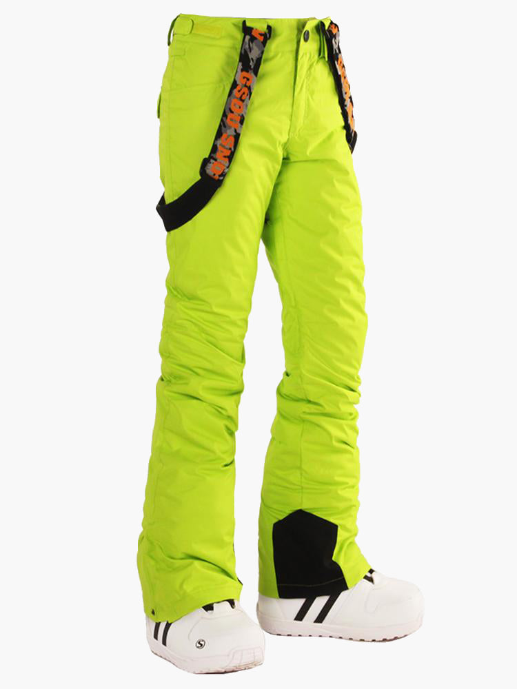 Womens Gsou Snow 10k Waterproof Warm Highland Freestyle Bib Ski Pants
