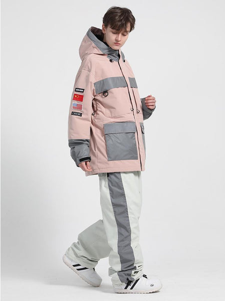 Men's Unisex Gsou Snow Venture Neon Glimmer Snow Jacket & Pants Set