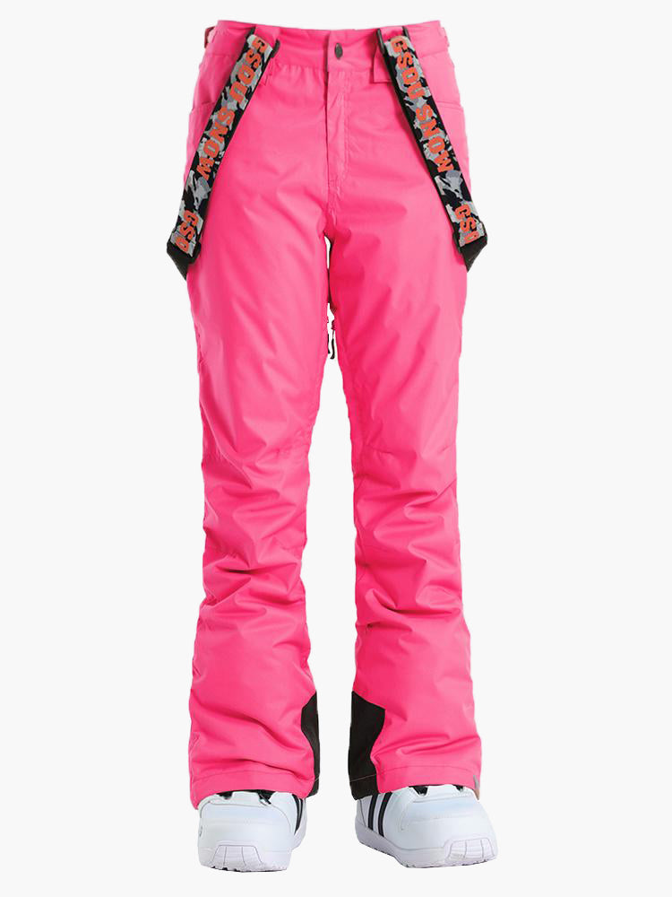 Pxiakgy pants for women Womens Ski Snow Pants Quick Dry Lightweight  Waterproof Mountain Winter Trousers Hot Pink + XL
