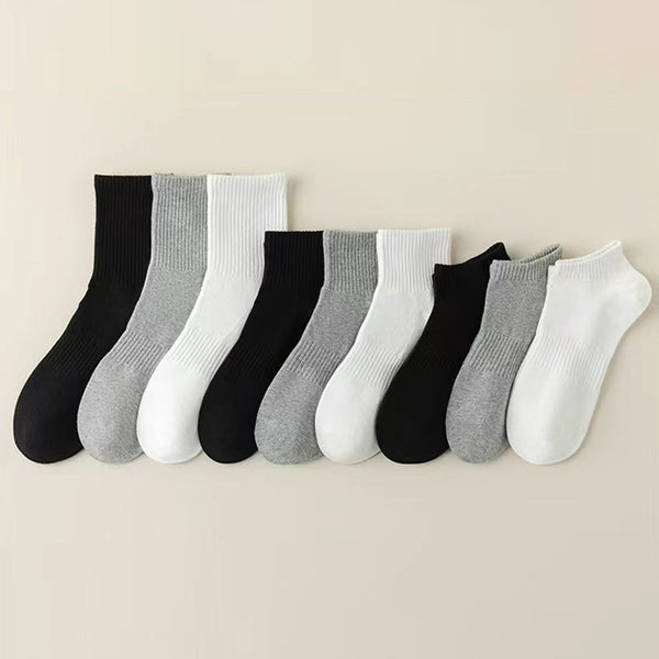 FXBNZQ Womens Cute Crew Socks Casual Athletic Aesthetic Socks Neutral Cotton Socks for Women