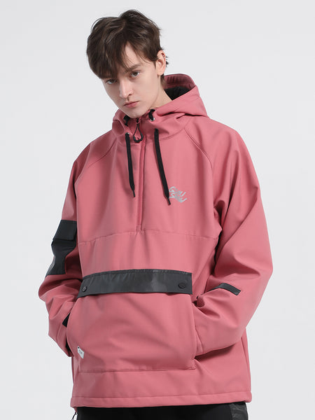Unisex Winter 2021 Pink Waterproof Colorful Fluorescent Ski Jacket