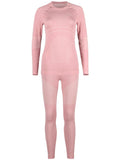 Pink underwear women's ski equipment quick-drying wicking function underwear set