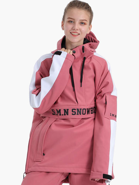 SMN  new pink ski suit women windproof and waterproof winter jacket jacket outdoor warm hoodie sweater snowboard clothes snow suit men