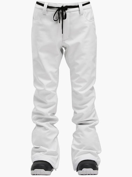 Women's New Fashion Winter Waterproof White Ski Snowboard Pants