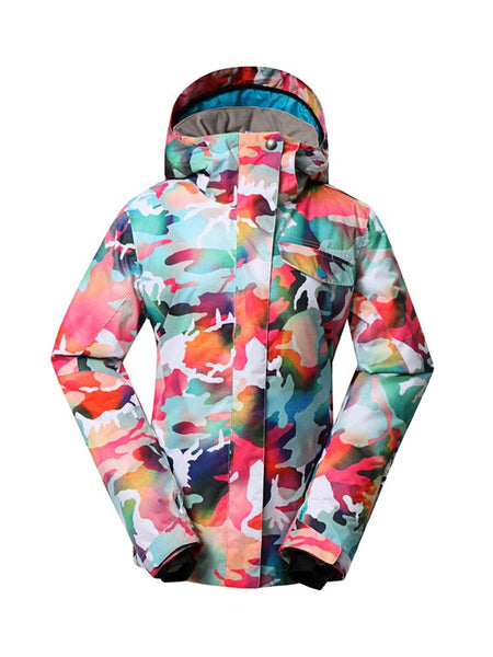 Womens Winter Snowboard Jacket.Environmentally friendly degradable fabric.10K Waterproof/10K Breathable . Product is machine washable.YKK® Zip