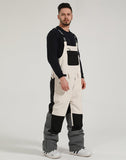 Couple suspenders ski pants winter windproof and waterproof one-piece snowborad pants