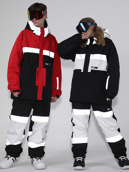 Women's Unisex Gsou Snow Infinium Neon Glimmer Snow Jacket & Pants Set