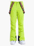 Thermal Warm High Waterproof Windproof Women's Green Snowboard & Ski Pants