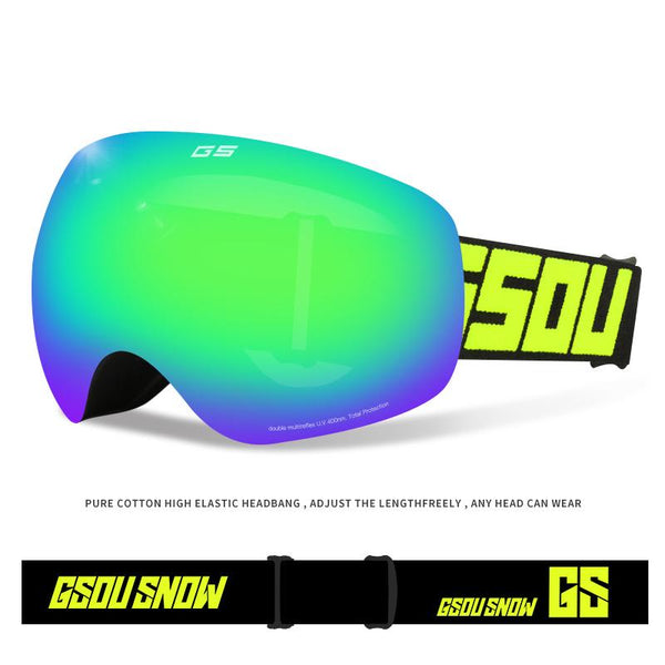 Kids Ski Goggles For Snow Snowboard Snowmobile Skate Anti Fog UV Protection OTG Over Glasses