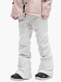 Women's New Fashion Winter Waterproof White Ski Snowboard Pants