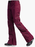warm windproof waterproof elastic women's ski pants / snow pants