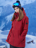 Thermal Warm High Waterproof Windproof Wine Red Ski/Snowboard Jackets
