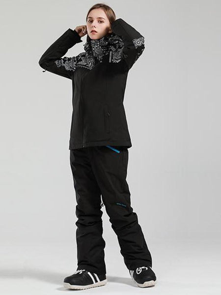 Women's Gsou Snow Back To Mountain Downhill Winter Snow Suit