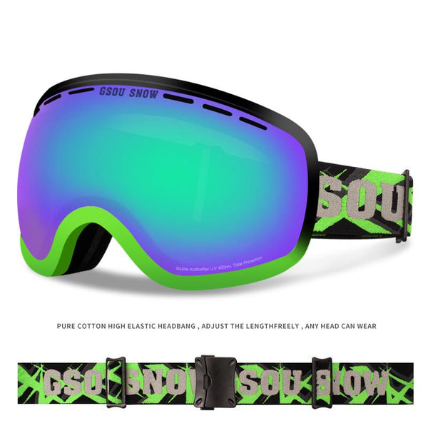 Ski Goggles , Snowmobile Skate Goggles for Men & Women - Anti-Fog ,100% UV Protection