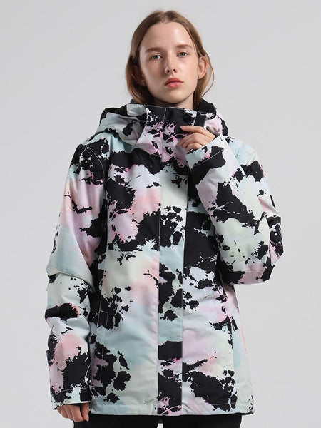 Womens ColourfulSki/Snowboard Jacket 5K Windproof and Waterproof，Machine washable