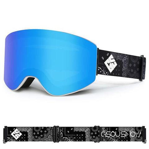 Sky Blue Unisex High-end Winter Mountain Frameless Ski Goggles